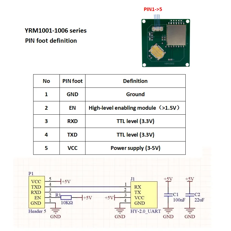 Mini Embedded UHF RFID Module Raspberry Pi Access Control Card Reader 0-5.5dbi Antenna Integrated RFID Module Reader