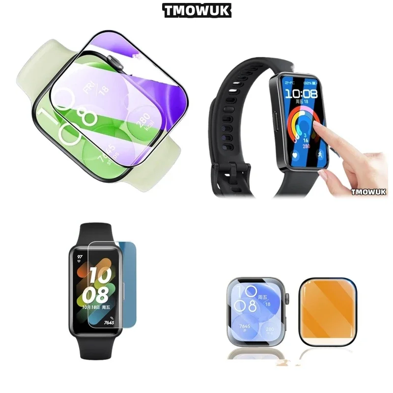 

For Huawei Band 6 7 8 9 10 B6 B7 Watch D2 Fit 3 4 Pro Special Edition 3D Curved Flexible Screen Protective Film Full Cover