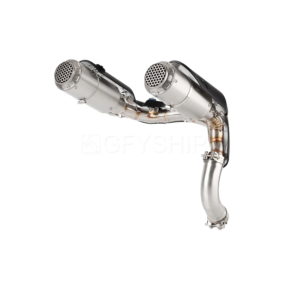 For Ducati Street Fighter 2025 2026 StreetFighter V2 V2S V2 S Euro 5+ Escape Motorcycle Exhaust Muffler With Link Pipe Slip-on