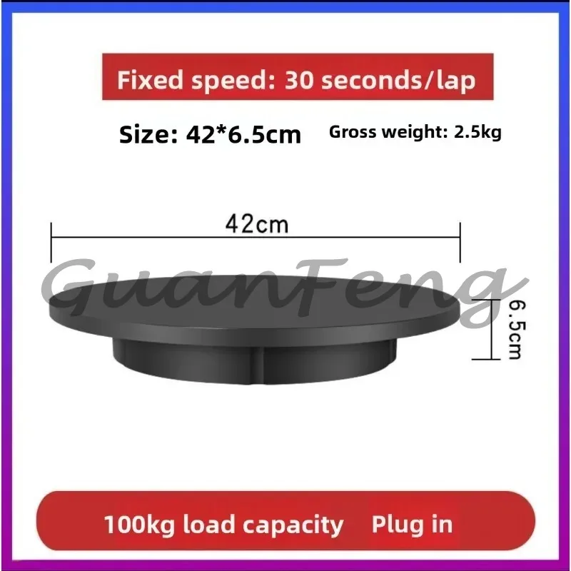 Heavy-duty Motorised Turntable with 360-degree Rotation for Live Streaming, Video Recording and Photography