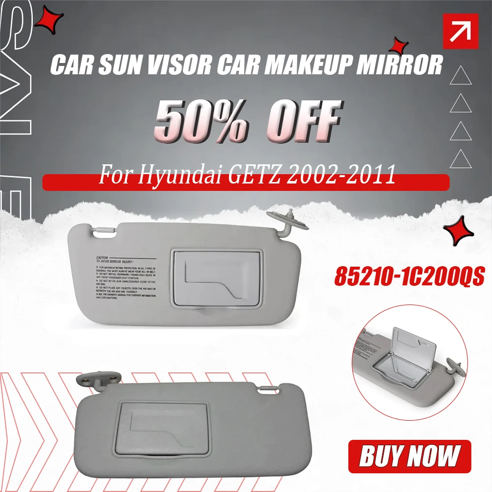 

Car Sun Visor Car Makeup Mirror for Hyundai GETZ 2002-2008 2009 2010 2011 Auto Interior Parts 85210-1C200QS 852201C200QS