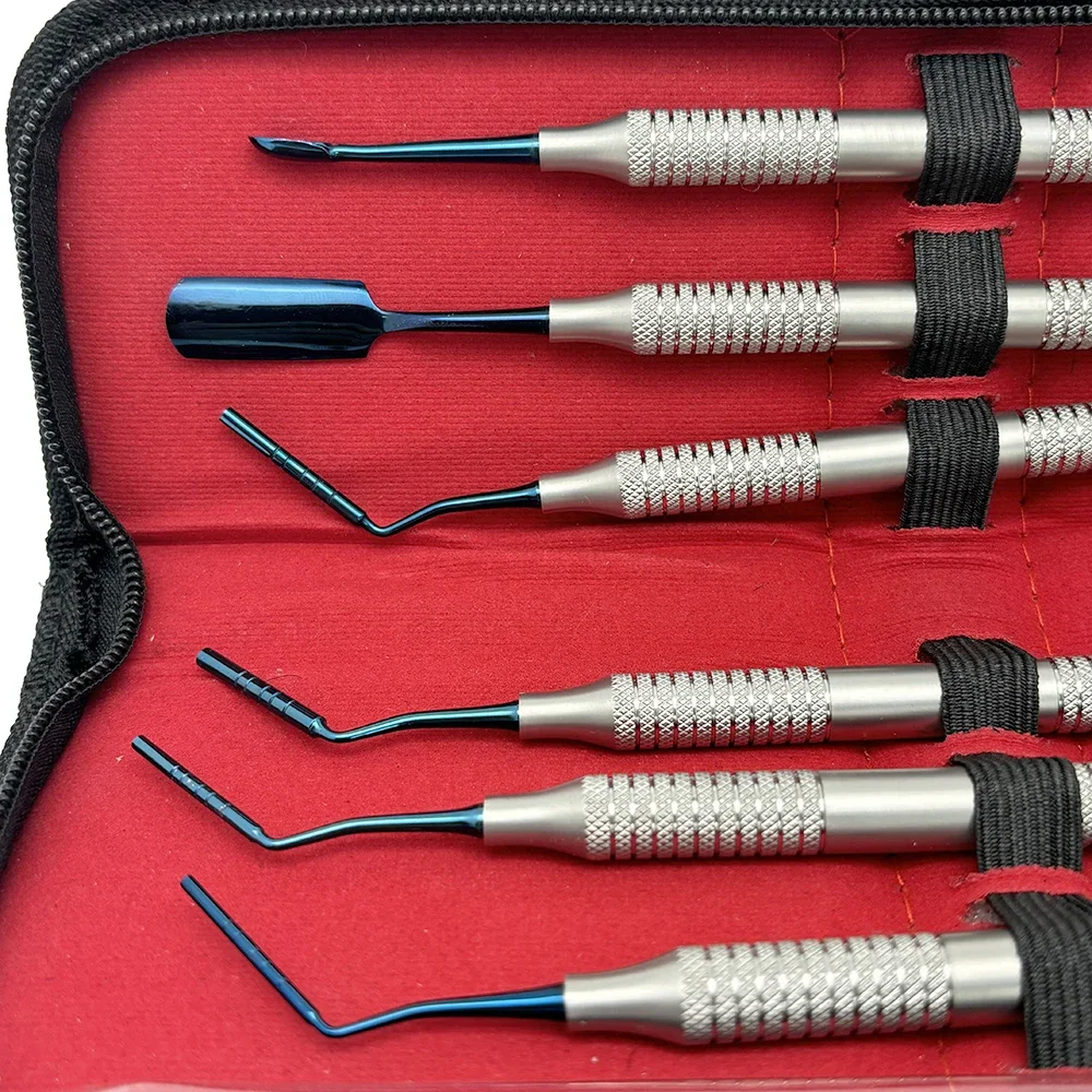 

6 PCS Dental Instrument Kit for Bone Grafting and Powder Filling Restorative Procedures Including Spatula Filler and Implant Too