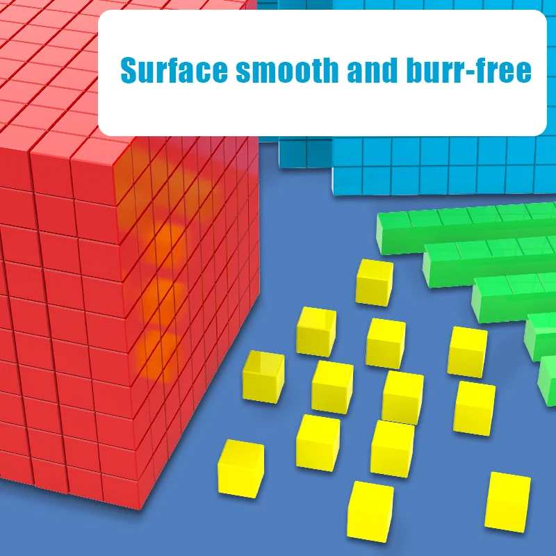 Montessori Math Cubes Digital Learning Toys Early Education Decimal 3D Math Cubes Logical Thinking Training Parish Teaching Aids