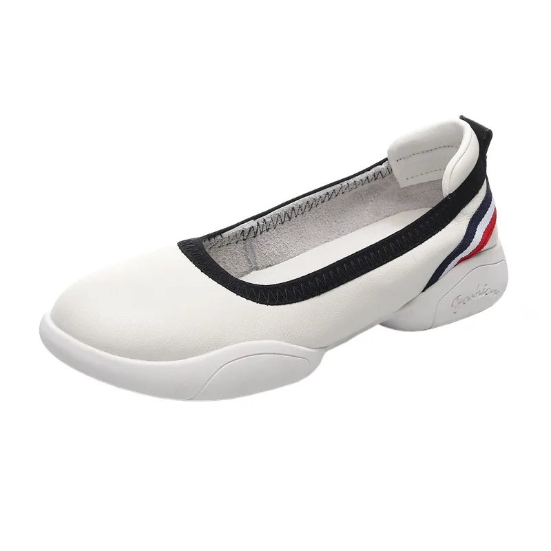 Mntrerm primavera confortevole fondo piatto 2023 nuove scarpe da madre scarpe Casual da donna con suola morbida in pelle di mucca scarpe funzionali