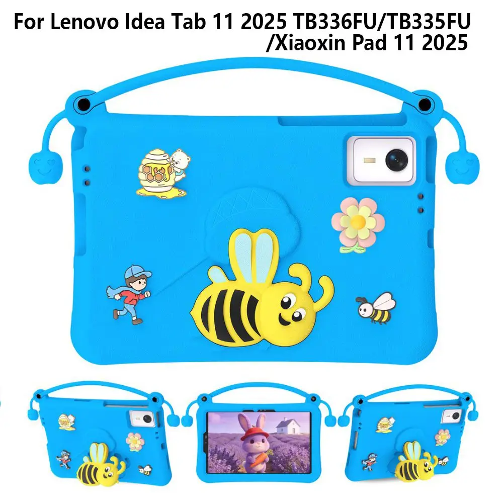 

Case for Lenovo Idea Tab 11 inch TB336FU TB336ZU TB335FU/K11 Gen2 EVA cute bee kids cover for Xiaoxin Pad 11 2025 coque funda