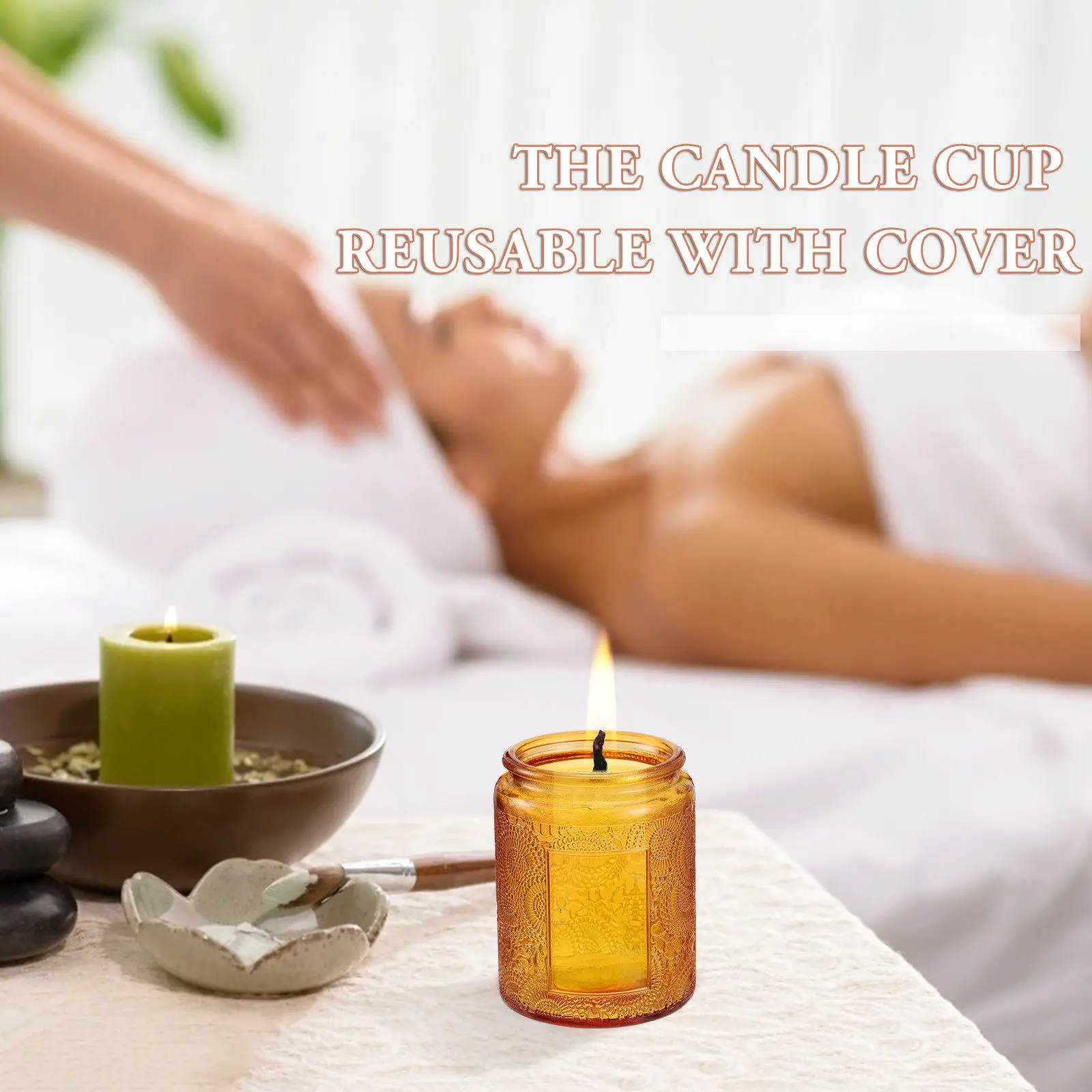 

Стеклянная банка-контейнер для ароматических свечей своими руками, емкость для хранения ароматерапевтических средств, жестяная чаша с крышкой, пустые принадлежности для изготовления.