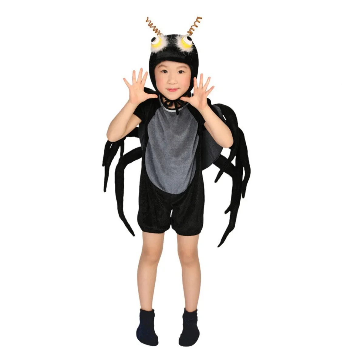 Children\'s Insect Animal Costumes Children\'s Small Spider Black Spider Costumes Parent-child Role-playing Costumes