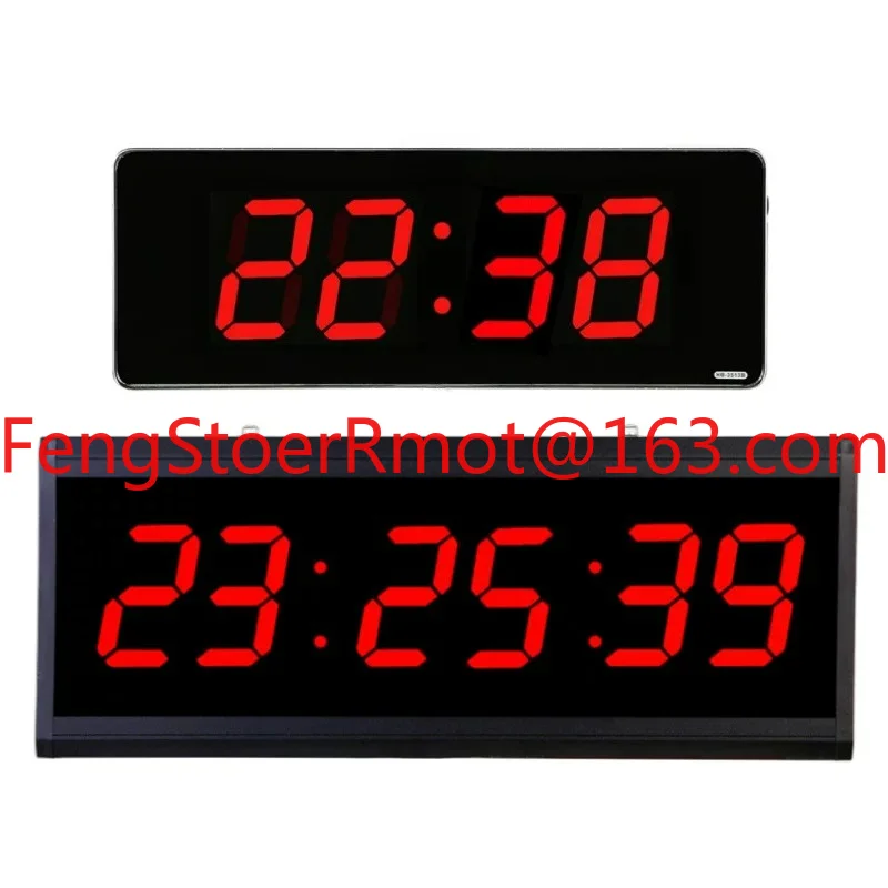 High definition large digital clock, rectangular wall clock for home living room, LED large screen digital photometer