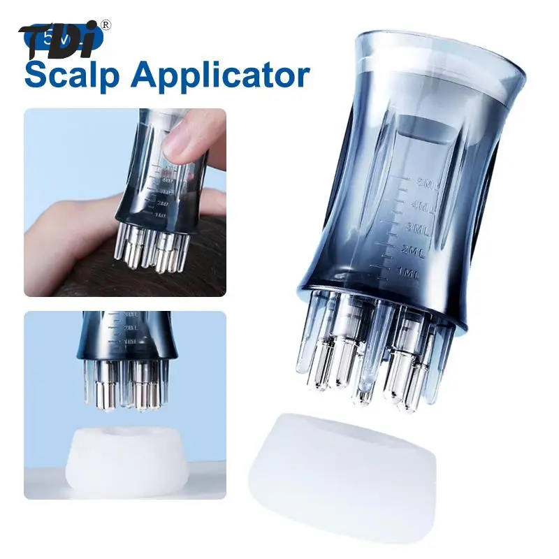 3/5ml Scalp Applicator Liquid Comb Hair Scalp Treatment Essential Oil Guiding Massager Brush Hair Growth Serum Oil Apply Device