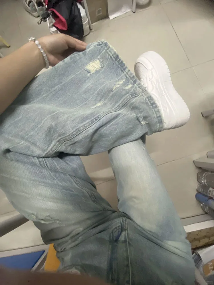 

Широкие брюки, повседневные женские летние муслиновые брюки с разрезом, уличные, молодежные, легкие, воздушные, крутые, эластичные, универсальные, расслабленные