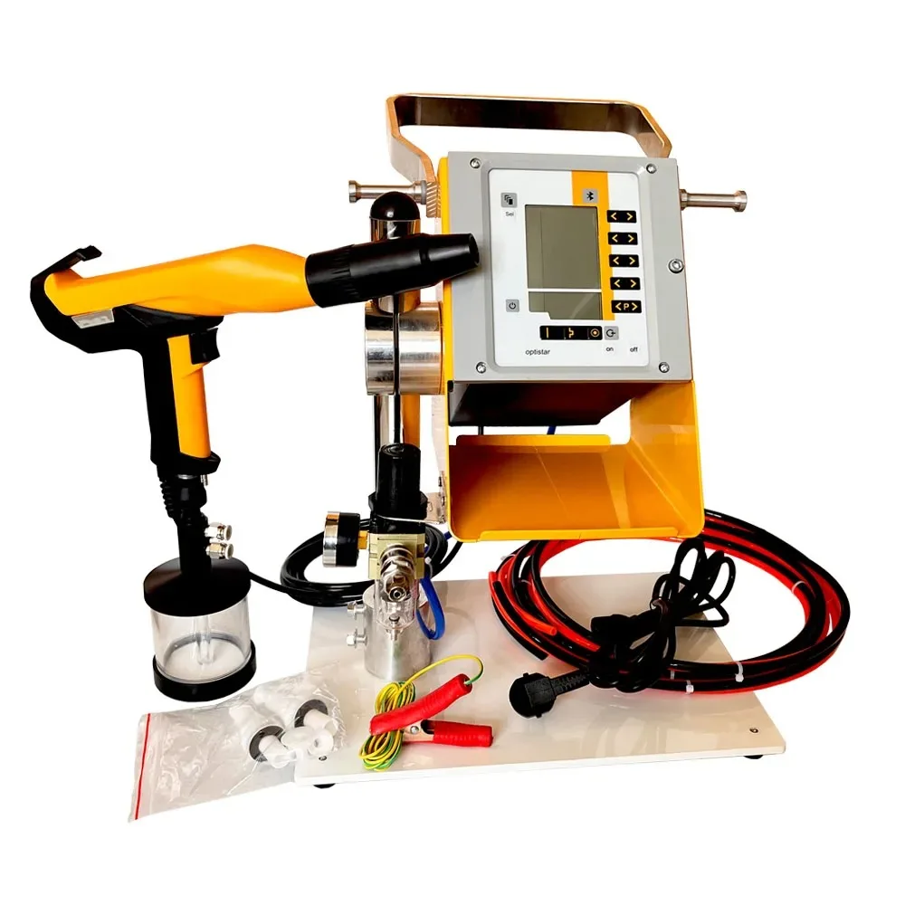Small Electrostatic Powder Coating Spray Gun Machine - Portable Coating Applicator for DIY Projects And Small Businesses