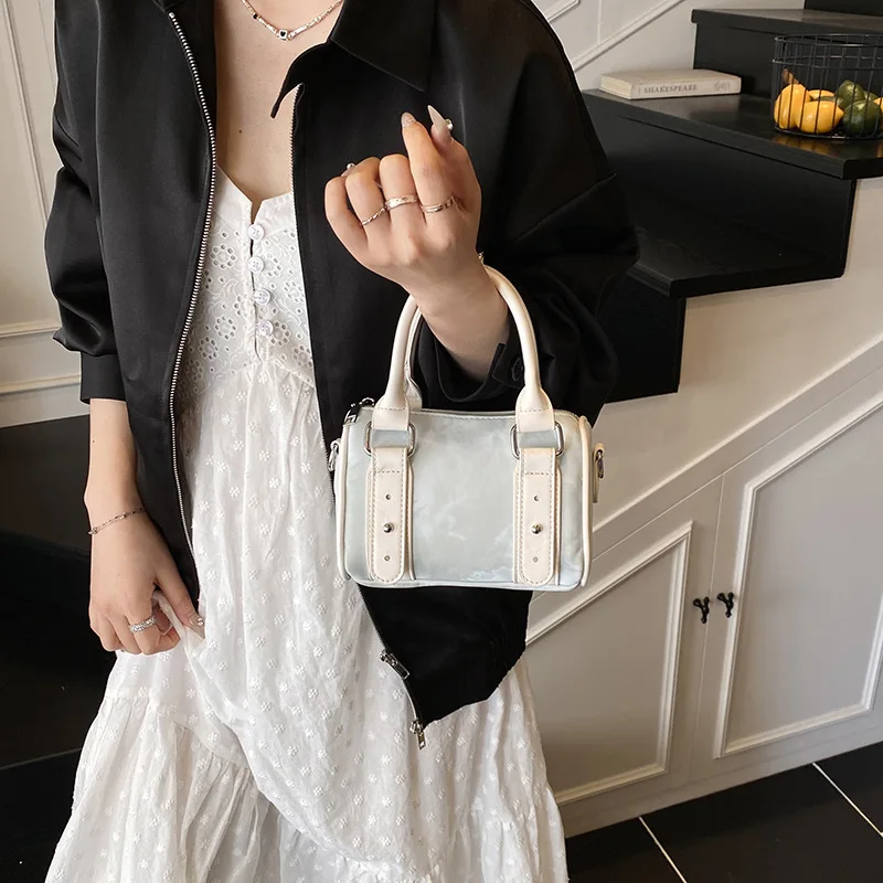 

2025 Korean Style Women's Tote Bag, Genuine Leather Multi-way Shoulder Crossbody Purse, Vintage Chic Large Capacity Bag