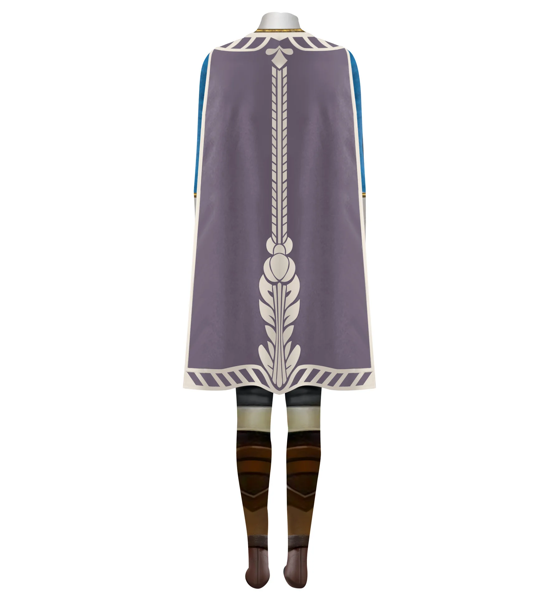 Costume de cosplay d'anime de jeu pour adultes et enfants, tenue de festival de carnaval, costume d'imprégnation d'Halloween, combinaison de princesse bleue