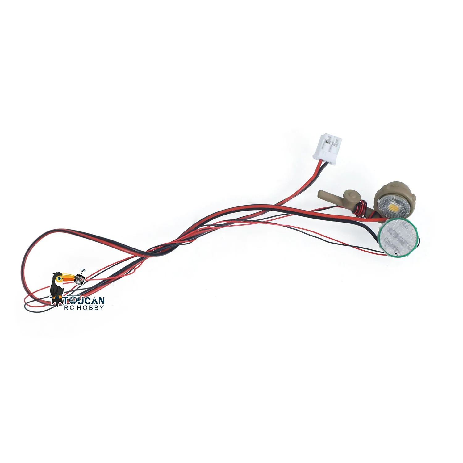 Plastic LED Touch Control Zoeklicht voor 1/16 Henglong RC Tank 3938 3818 3938 Tiger 1 Abrams Challenger II Model Verbeterd Onderdeel