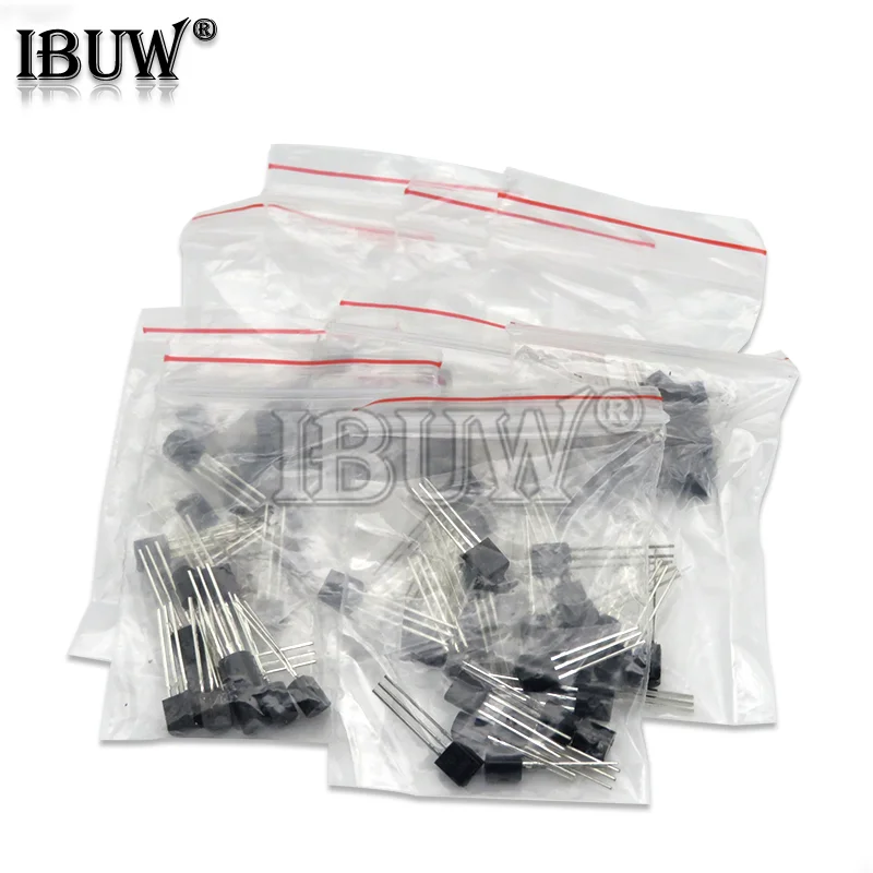 18valuesX10PCS=180PCS 2N2222 S9012 S9013 S9014 A1015 C1815 S8050 S8550 TO-92 Transistor component Assorted kit new