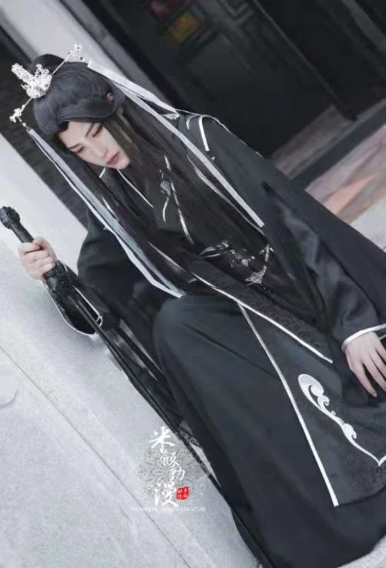 2025Tian Guan Ci Fu Cosplay Xie Lian Hanfu Heaven Officials Blessing Shi Qingxuan Cosplay Women Ver Costume Wig Lady Wind Master