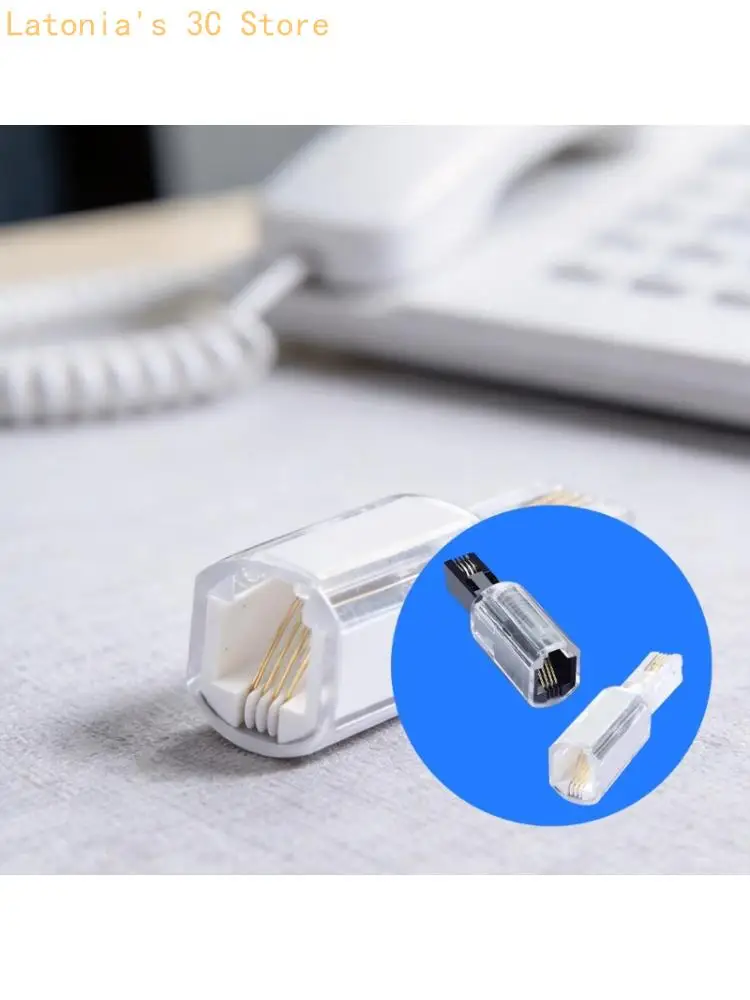 RJ9 Phone Cord Detangler with Plastic Male-to-Female Coupling Body X3UB