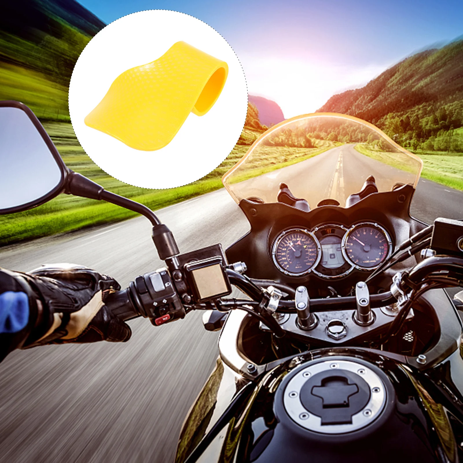 

2Pcs Throttle Assist Oil Gate Clip Motorcycle Wrist Rest Durable Motorcycle Cruise Control Grip Throttle Assist