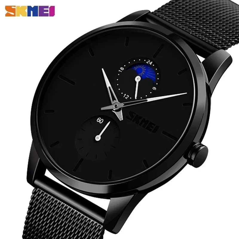 SKMEI Simple Stylish Design Mens Wristwatches Waterproof Clock relogio masculino 9208 Men Watch Fashion Quartz Watches