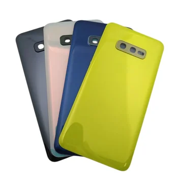 Voor Samsung Galaxy S10e SM-G970 G9700 Batterij Achterklep 3d Glazen Paneel Achterdeur Behuizing Met Camera Lens Reparatie Onderdelen