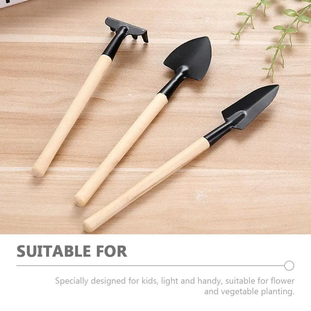 2 set Mini Gardening Tools Set Small Size Lightweight Kids Garden Tool Kit Shovel Rake Planting Digging Soil Loosening