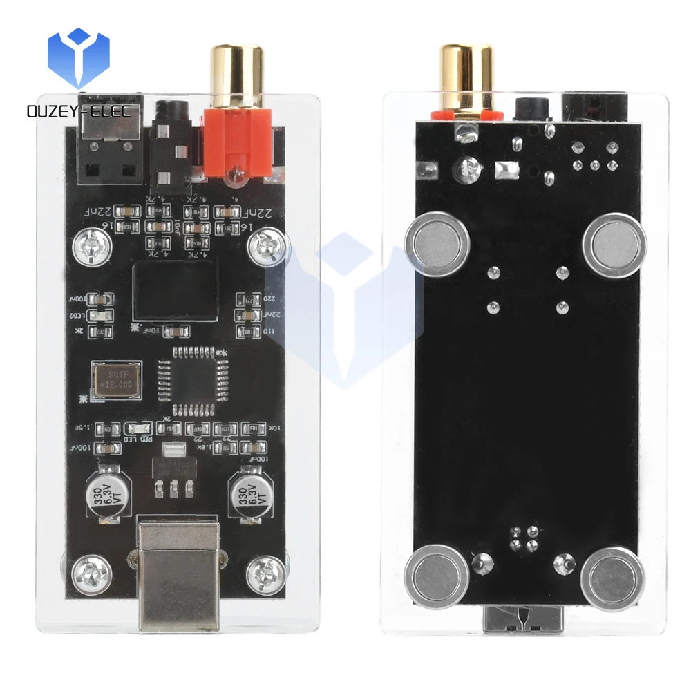 Placa de som digital DC 5V SPDIF para decodificador de áudio de saída de conversão coaxial óptica