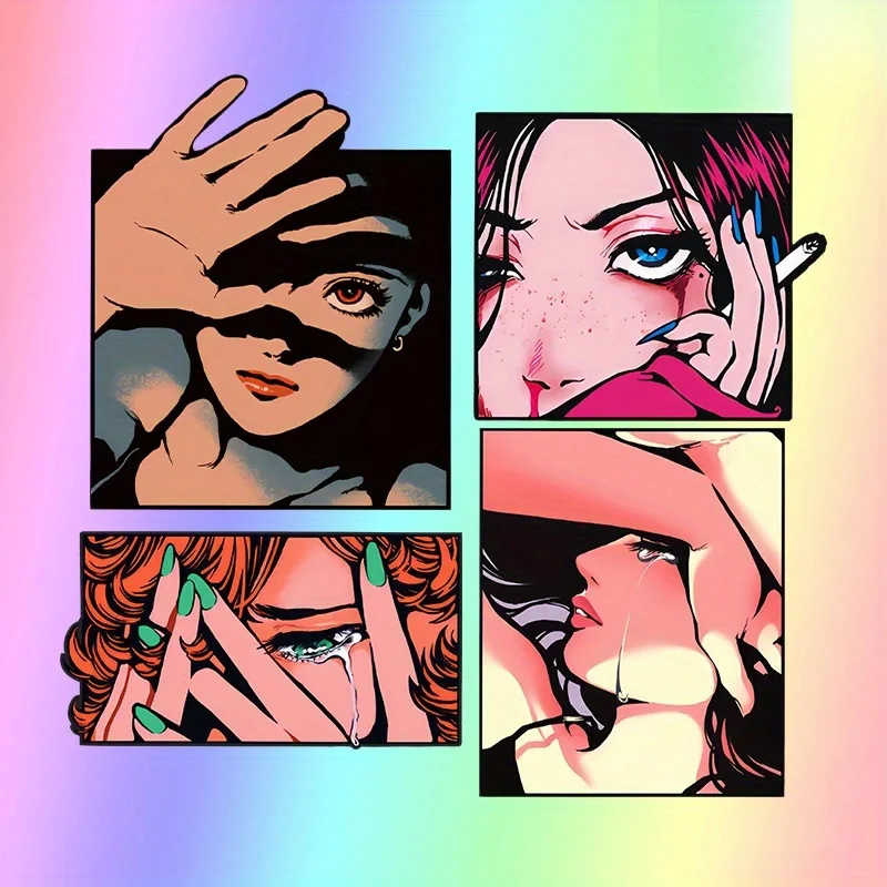 

Наклейки для ноутбуков, мотоциклов и бутылок для воды, наклейки в европейско-американском винтажном стиле с иллюстрациями мотоциклов для автомобилей