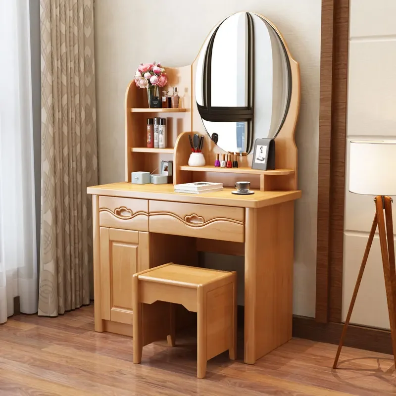 Modern Drawers Dresser Eithe Girl Mirror Stool Dressing Luxury Hotel Makeup Table Storage Bedroom Coiffeuse De Chambre Furniture