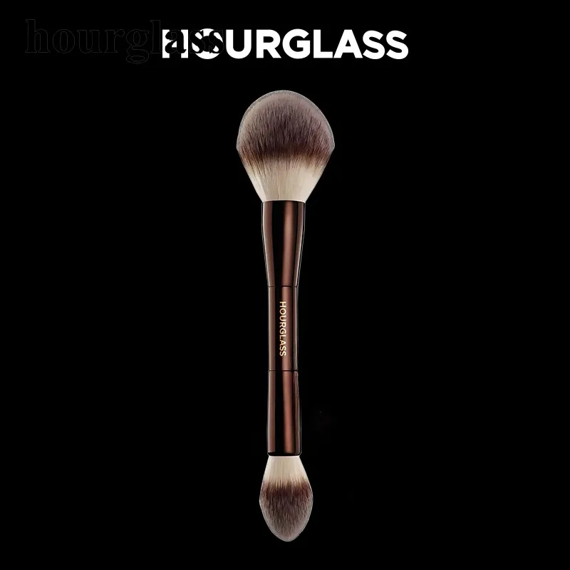 Hourglass Double-ended Makeup Brush Powder Blusher Brush Soft Wool Fiber Strong Grasping Powder Hourglass Brushes Makeup Tools