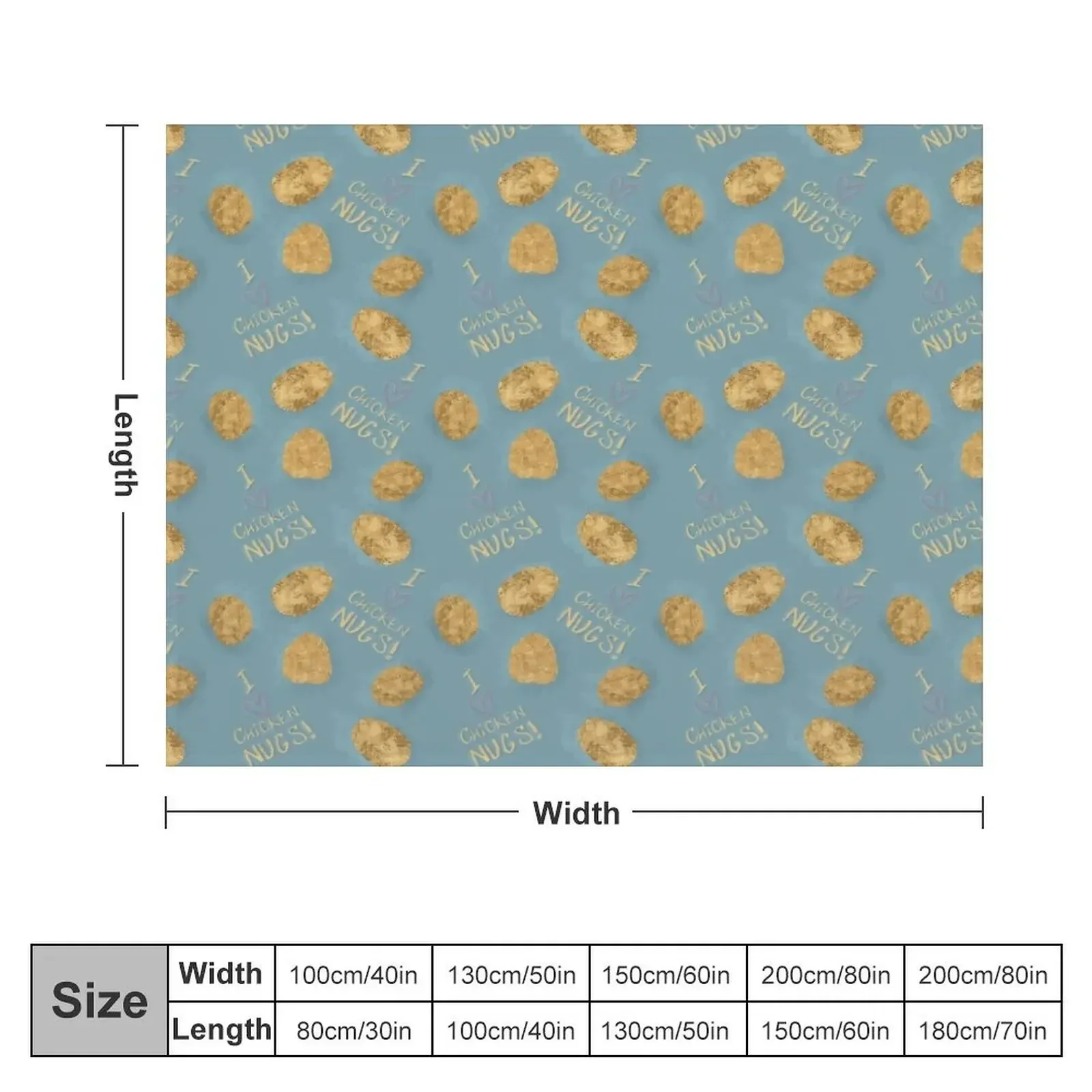 Chicken Nuggets Throw Blanket Soft Beds Designers Blankets