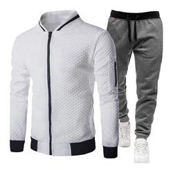New Mens Tracksuits 2023 Men Sets Sweatshirt+sweatpants Tracksuit Zipper Stand Collar Sports Suit Jogging Fitness Men Clothing