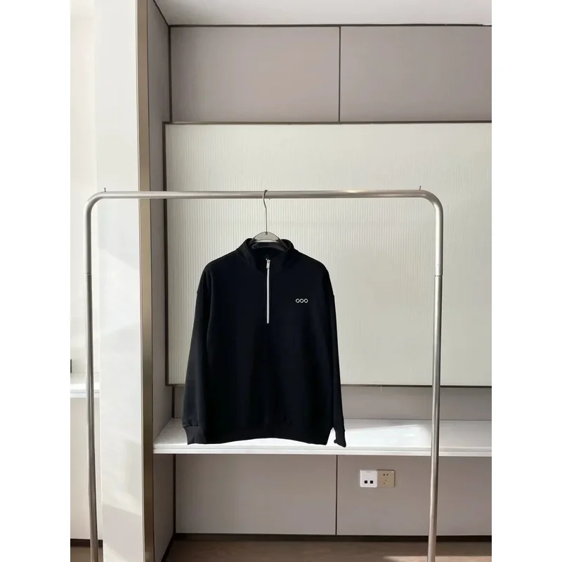 2026 Men's and Women's Half Zipper Thickened Stand Up Collar Fashion Casual Comfortable Top