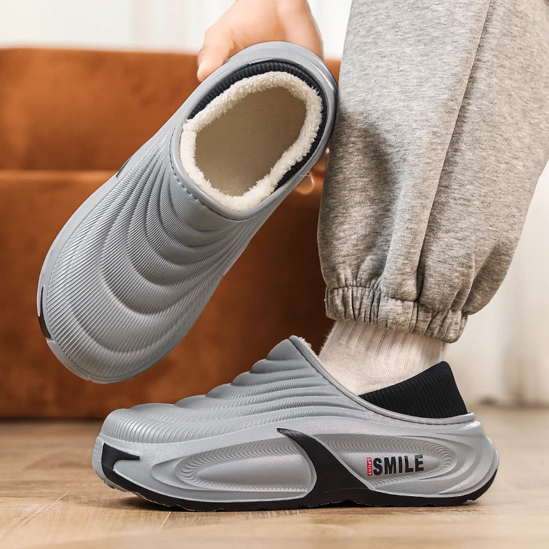 Pantofole in cotone da uomo alla moda nuove invernali scarpe calde da esterno scarpe da cuoco per interni uomo donna pantofole calde in peluche da casa impermeabili