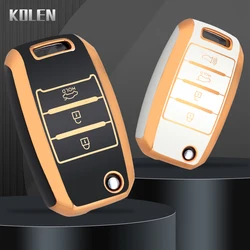 3 4 Buttons TPU Car Flip Key Case Cover For KIA RIO 3 K2 K3 K4 K5 Sportege Picanto Optima Soul Ceed Sorento Forte Stinger Cerato