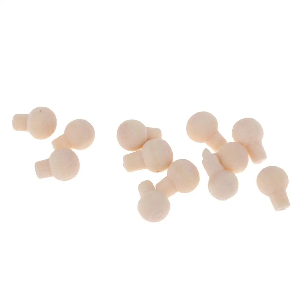 12 Stück 1/12 Miniatur-Puppenhaus, Vintage-Hardware, Holztür, Schubladengriffe, Puppenhaus, Möbelzubehör