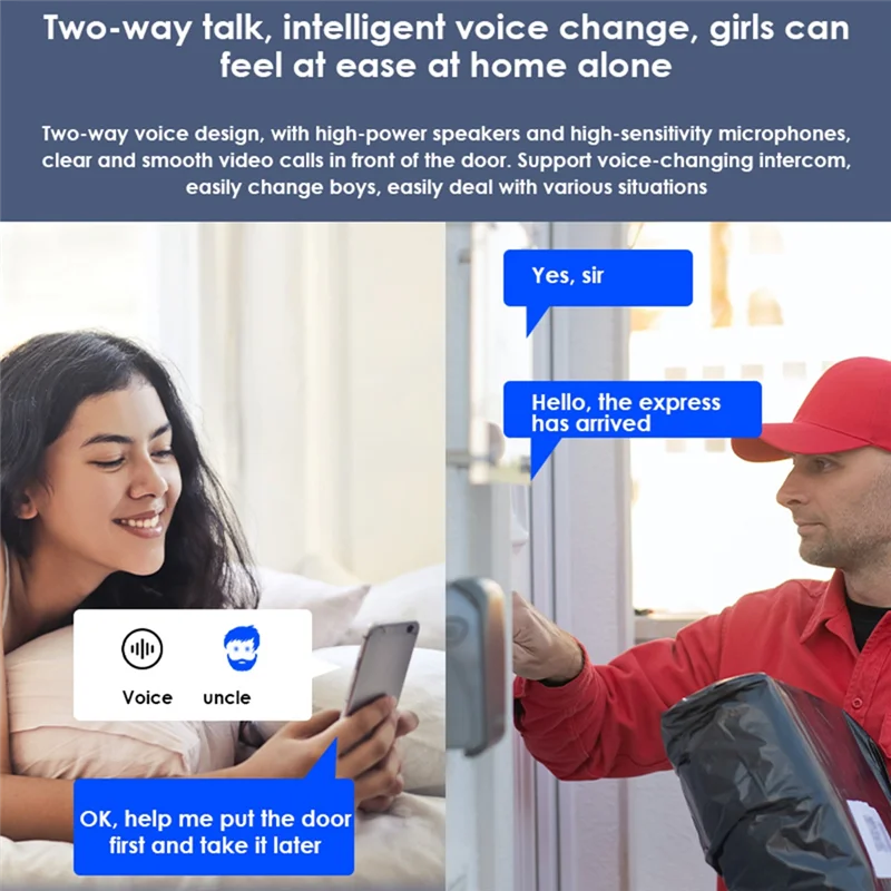 Tuya Wireless Video Doorbell Digital Visual Intercom WIFI 2.4G 5GHZ Waterproof Electronic 1080P Home Security Camera