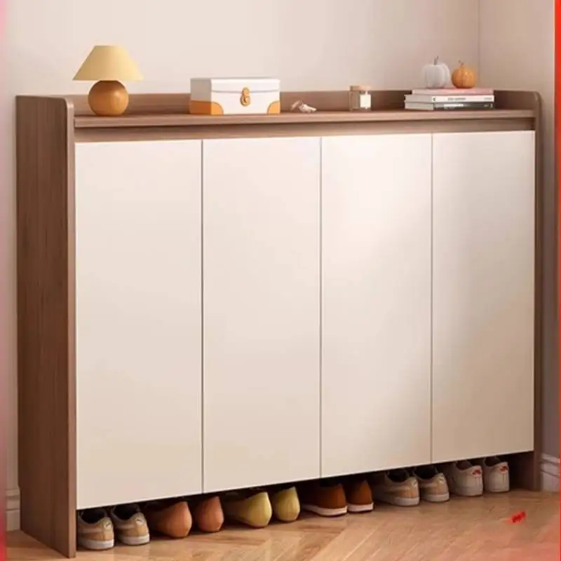 

Entryway White Narrow Shoe Cabinet Beutiful Adjustable Entrance Wooden Shoe Cabinet Luxury Modern Scarpiera Salvaspazii Home