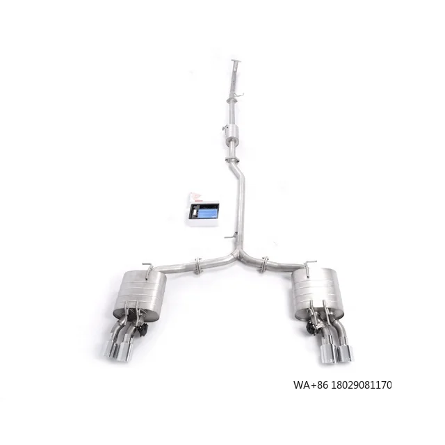 

Надежный качественный глушитель с активным звуковым эффектом и электрическим управлением клапаном для Toyota Camry 8-го поколения 2.0 2.5, двойные хромированные насадки