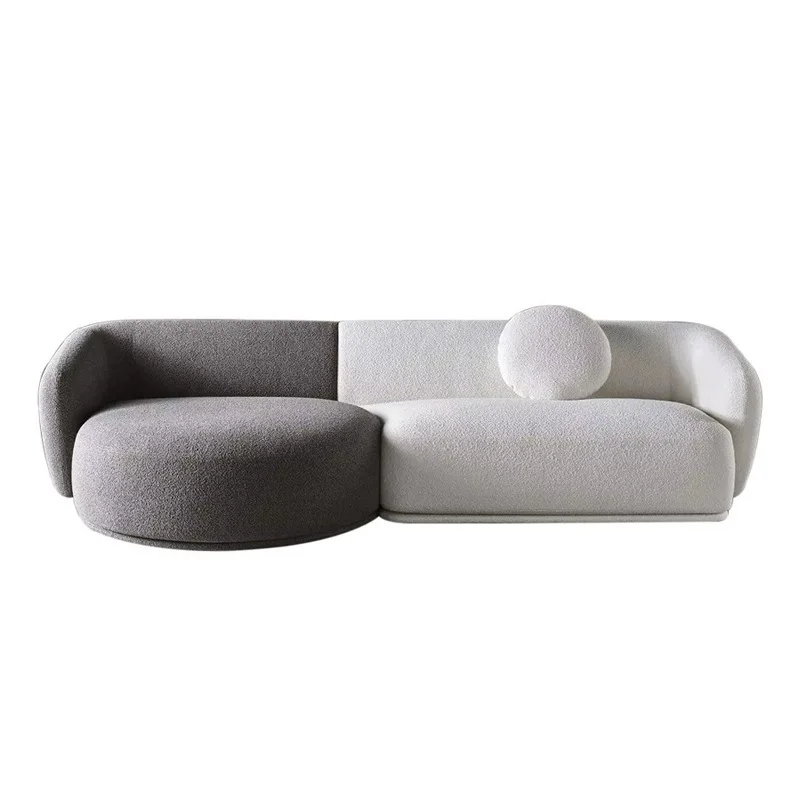 

Nordic living room special-shaped sofa modern simple designer furniture Italian small apartment corner arc
