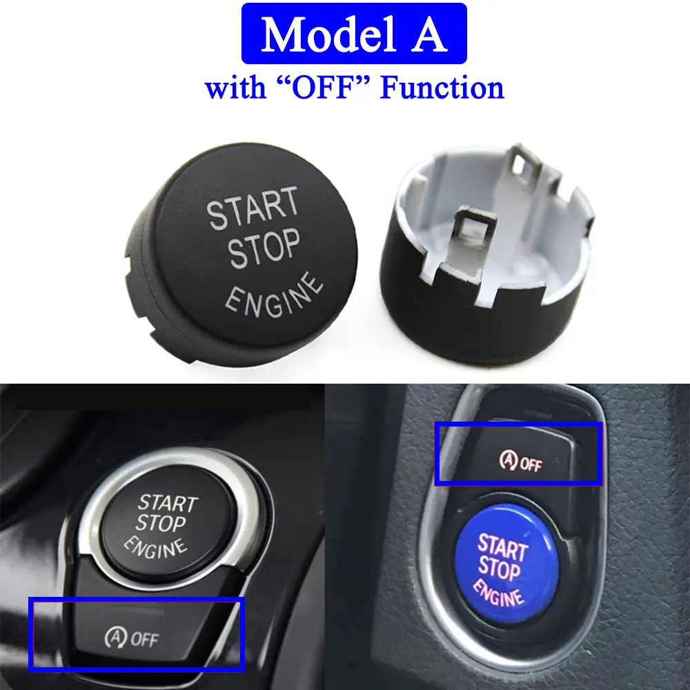 Car Engine Ignition Start Stop Switch Cover OFF Button For BMW F G Series 1 2 3 4 5 6 7 X3 F20 F22 F30 F32 F01 F02 F10 F12 F25