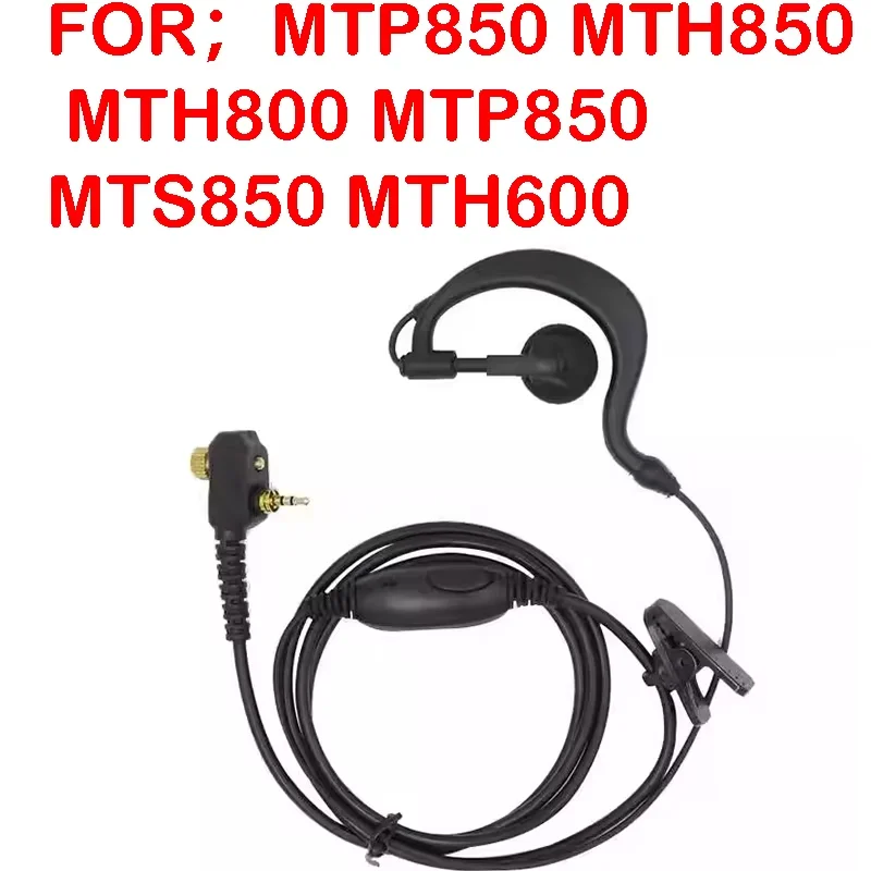 WITON Auricular con micrófono de 1 pin para Motorola MTP850 MTH850, auricular intrauditivo para radio MTH800 MTP850 MTS850 MTH600, tapón para la oreja HAM