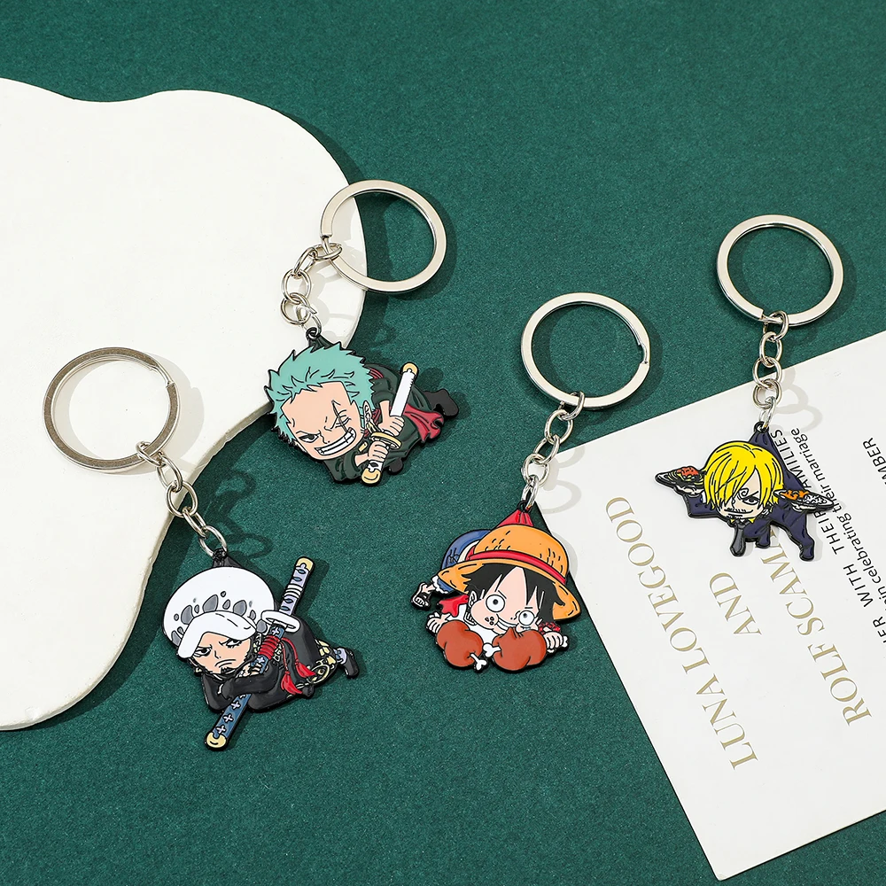 Anime Keychains for Kids, Action Figure Statue Model, Toys Gifts,