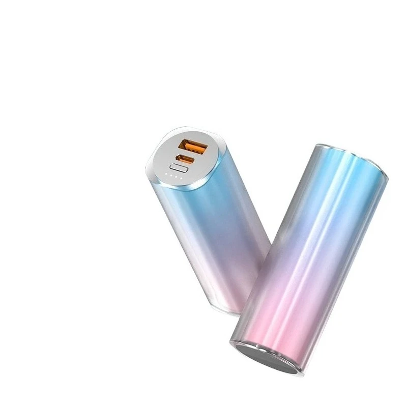 Для IPhone 15 Samsung Xiaomi 5000 мАч Мини Портативный Power Bank USB C PD20W Внешний запасной мобильный аккумулятор Powerbank 2 шт.