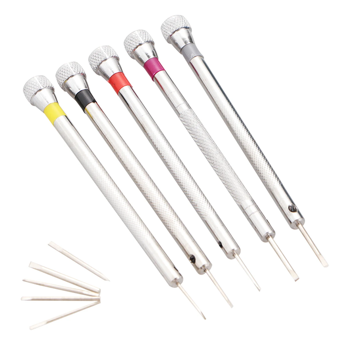 

5Pcs Mini Screwdriver Set Compact Lightweight Repair Kit for Glasses Watches Computers Handy Tool Collection with Storage Pouch