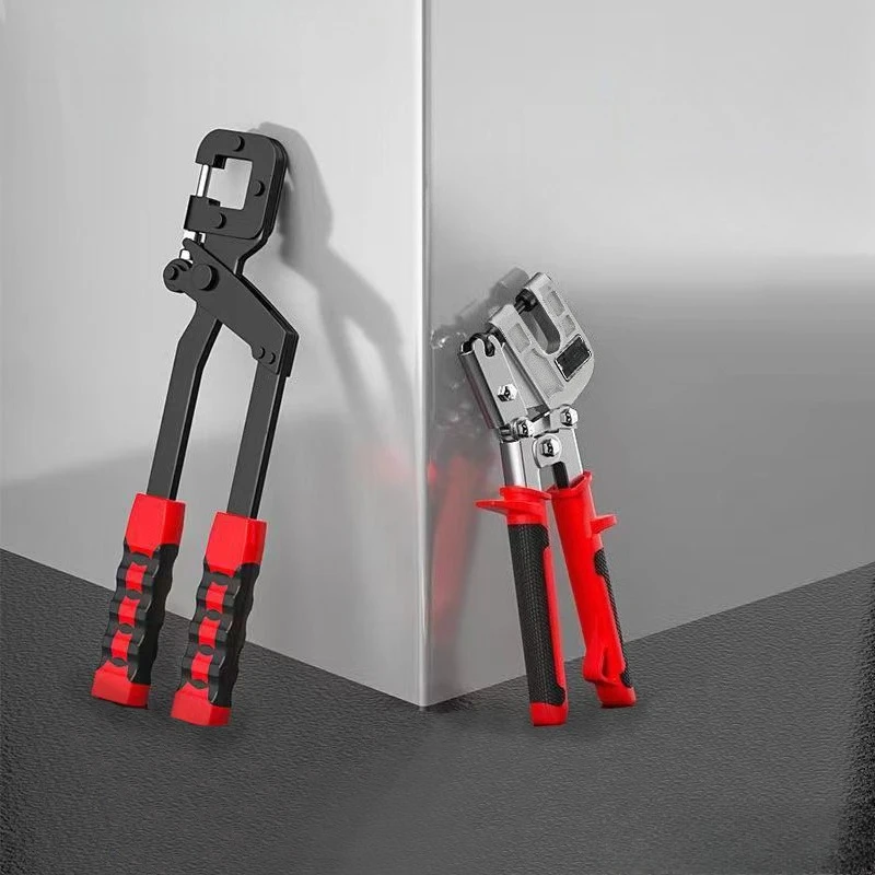 Manual Drywall Stud Crimper Punching Plier for Ceiling Keel Decoration Riveting Installation Work