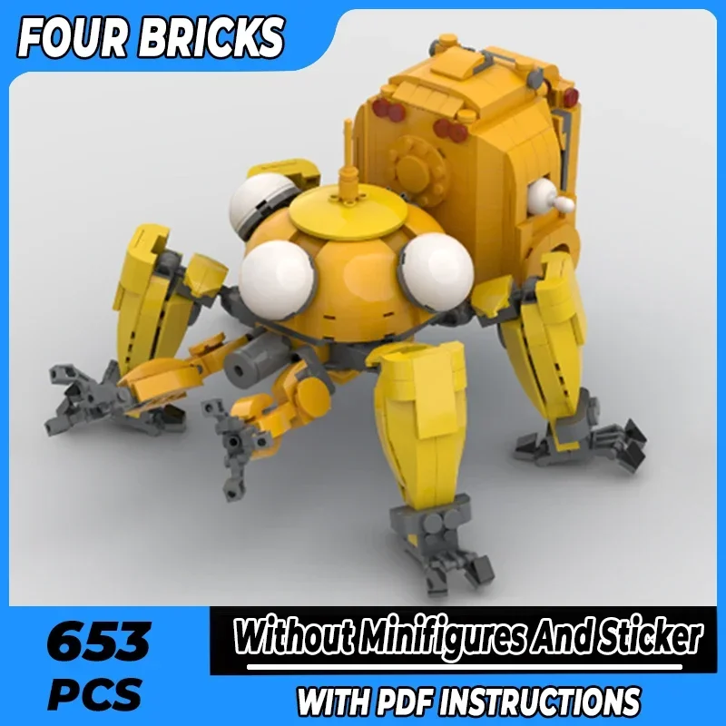 

Популярная модель фильма Mecha Moc, строительные кирпичи, муравей, призрак, робот, технология, модульные блоки, подарки, рождественские игрушки, наборы «сделай сам», сборка