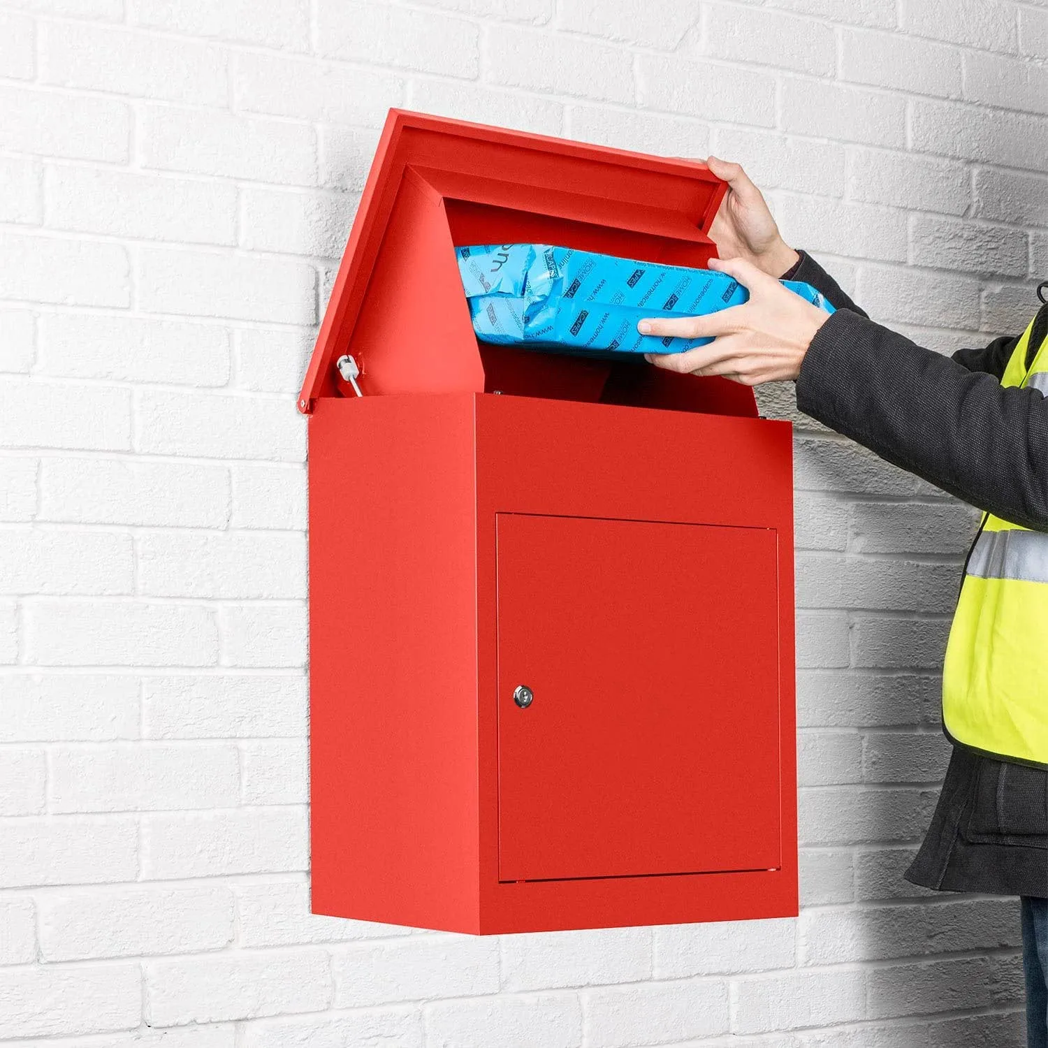 Modern Parcel Box Factory Direct Drop Box with Security Lock Parcel Drop Delivery Box