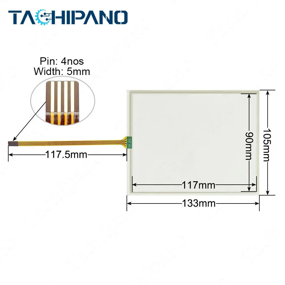 Plastic Cover for Hitech PWS1711-STN6 with Touch Screen+Front Overlay