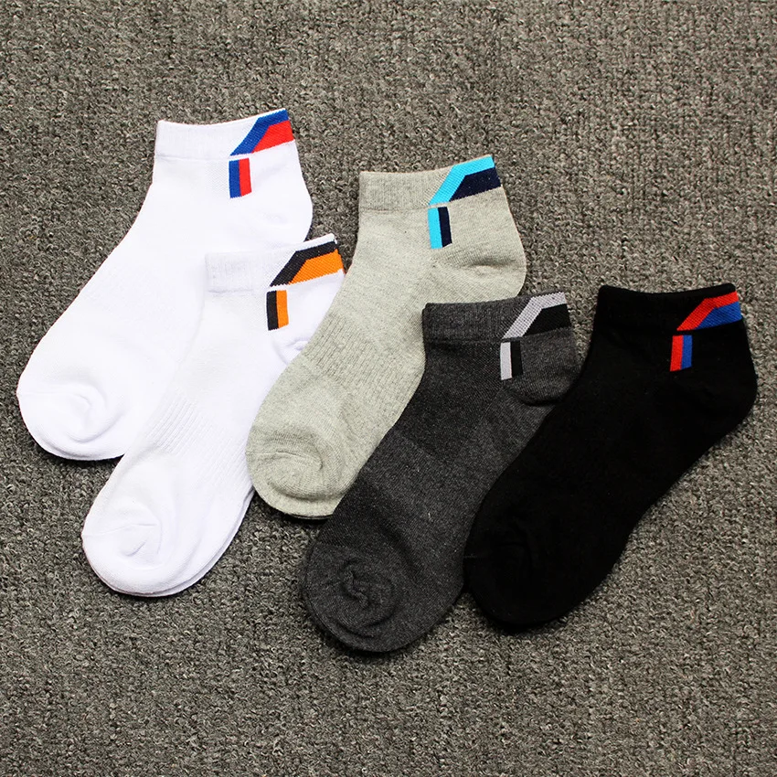 New Summer Breathable Socks Men's Letter Mesh Men's Short Tube Low Top Shallow Mouth Sports Socks Wholesale
