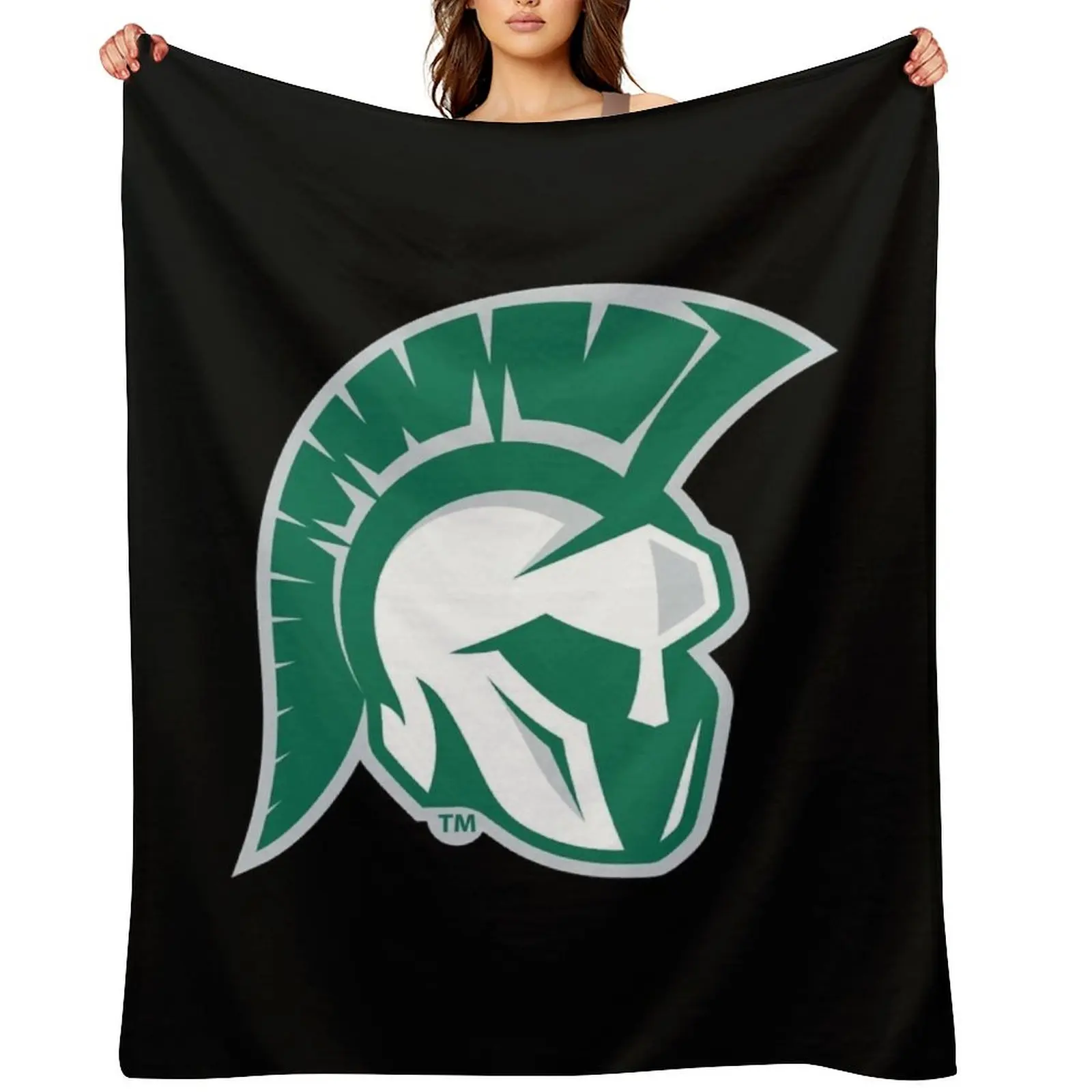

Illinois Wesleyan University Throw Blanket Hairys Large Custom Plaid on the sofa Blankets